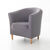 Housse unie bi-extensible fauteuil cabriolet (gris)