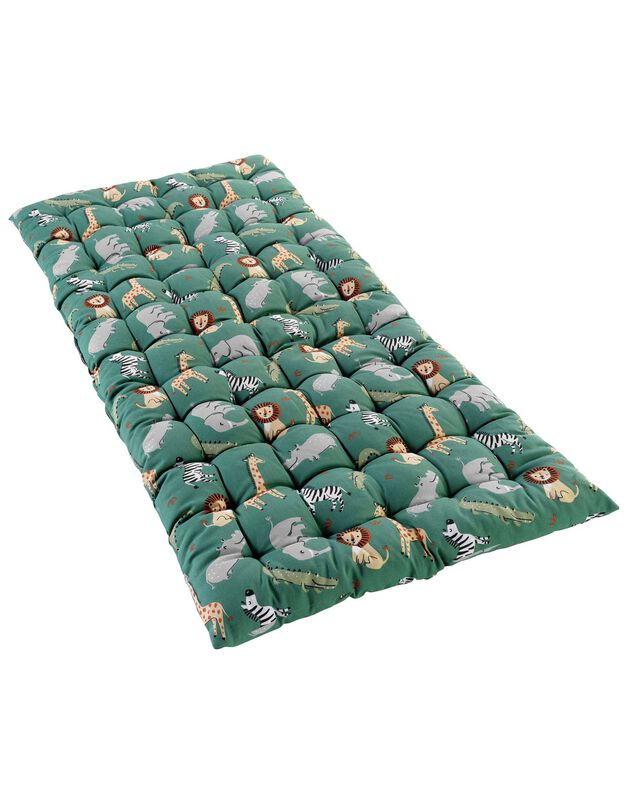 Long coussin de sol - Collection Léo l'explorateur (vert)