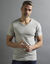 Tee-shirt sous-vêtement homme col V manches courtes chaleur douce - lot de 2 (gris)