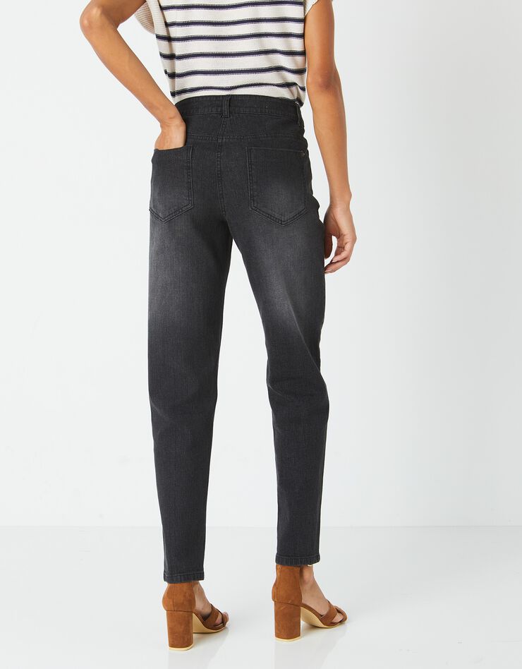 Jean stretch coupe mom spécial petites (noir) Jean stretch coupe mom spécial petites (noir)