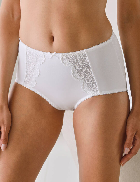 Culotte haute effet ventre plat Calenca (ivoire)