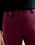 Pantalon cigarette uni, maille milano (bordeaux)