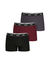 Lot de 3 boxers Ecopack (bordeaux + gris + noir)