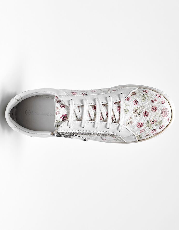 Tennis zippées en cuir perforé (multicolore)