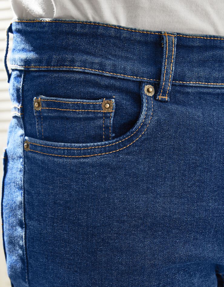 Jean coupe 5 poches extensible coton - entrej. 72 cm (stone) Jean coupe 5 poches extensible coton - entrej. 72 cm (stone)