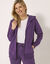 Veste zippée à capuche, molleton gratté (violet)