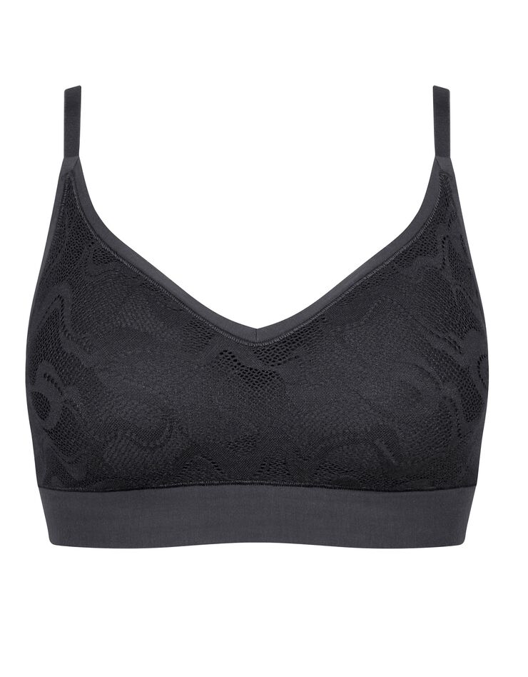 Soutien-gorge noir forme brassière taille unique dentelle extensible Go Allround Lace (noir) Soutien-gorge noir forme brassière taille unique dentelle extensible Go Allround Lace (noir)