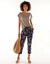 T-shirt uni détail boutonné maille jersey (kaki clair)