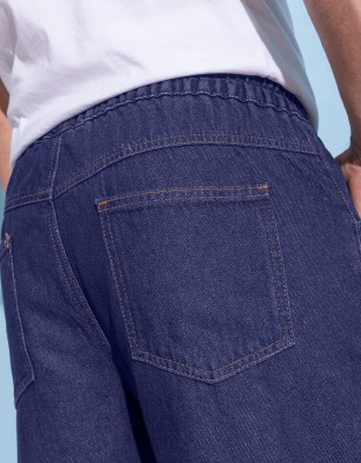 Jean denim léger taille élastiquée (stone) Jean denim léger taille élastiquée (stone)