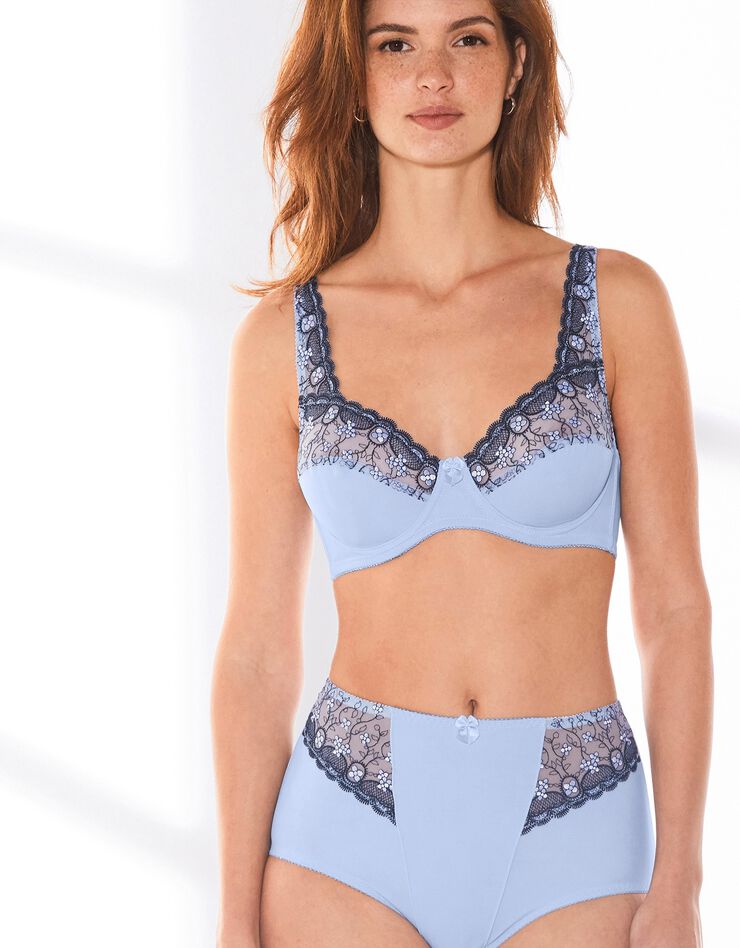 Soutien-gorge grand maintien microfibre Caminata - avec armatures (bleuet) Soutien-gorge grand maintien microfibre Caminata - avec armatures (bleuet)