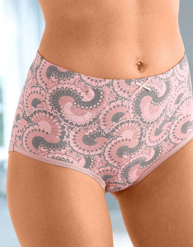 Culotte forme maxi coton motif indiens – Lot de 6 (abricot) Culotte forme maxi coton motif indiens – Lot de 6 (abricot)