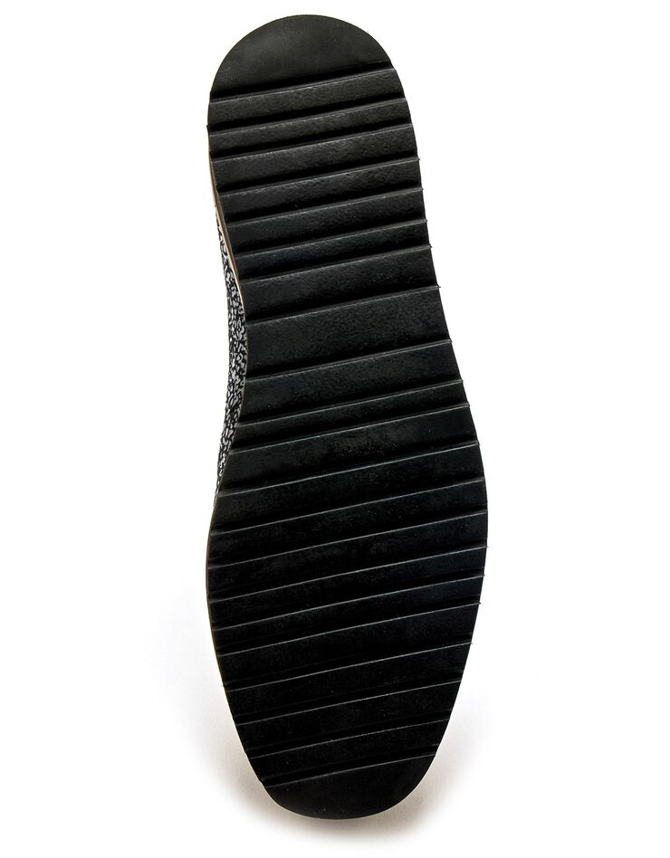 Sans-gêne élastiqués Grande largeur en cuir fantaisie (noir)