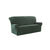 Housse texturée bi-extensible spéciale canapé fauteuil à accoudoirs (vert)