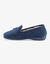 Pantoufles fleurs (bleu indigo)