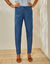 Pantalon fuselé, denim léger (stone)