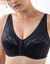 Soutien-gorge grand maintien dentelle et maille - sans armatures (noir)