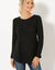 Pull dos lacé (noir)