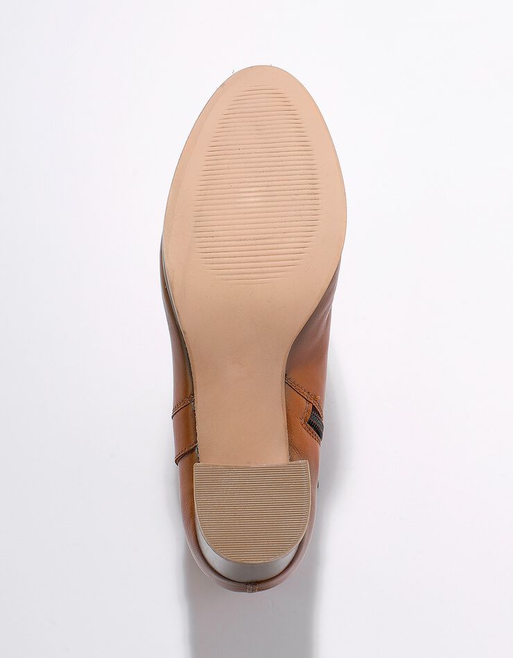 Boots cuir fantaisie cloutée (caramel) Boots cuir fantaisie cloutée (caramel)