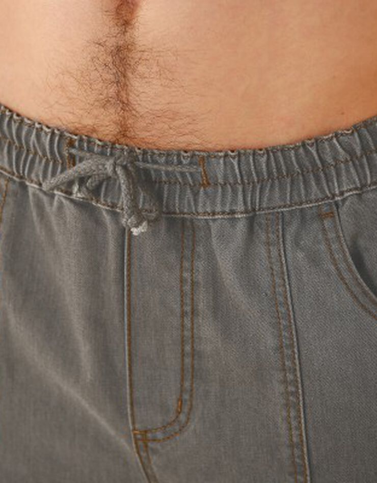 Jean denim léger taille élastiquée (gris) Jean denim léger taille élastiquée (gris)