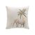 Coussin imprimé métallisé savane (naturel)