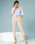 Pantalon 7/8ème fuselé, Spécial Petites (sable)