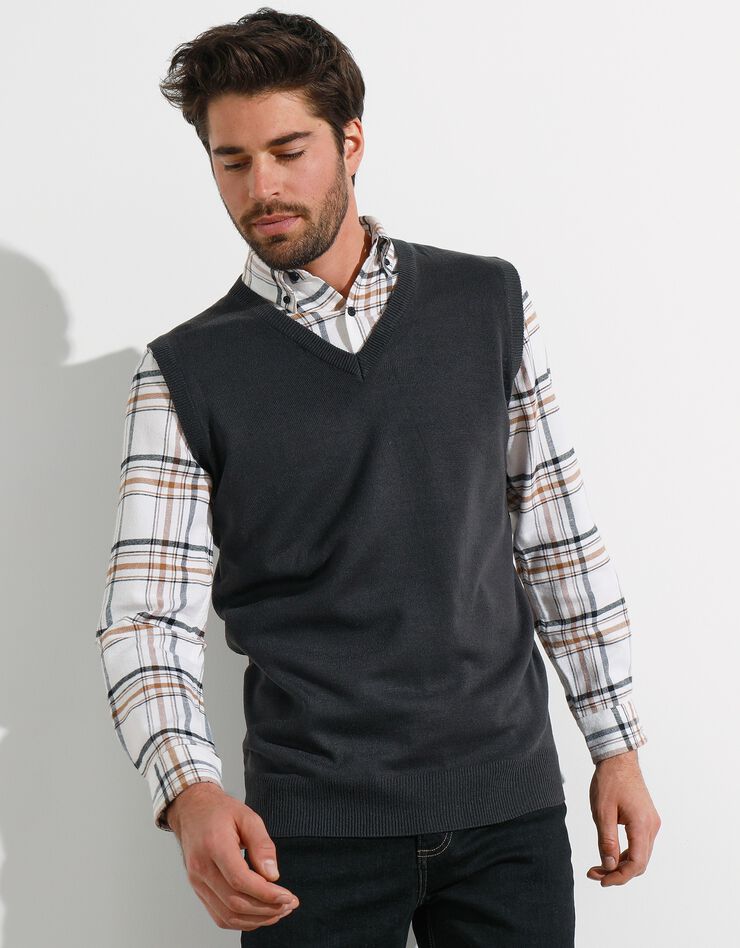 Débardeur col V (anthracite) Débardeur col V (anthracite)