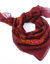 Foulard imprim&eacute; bandana, voile de coton (prune)