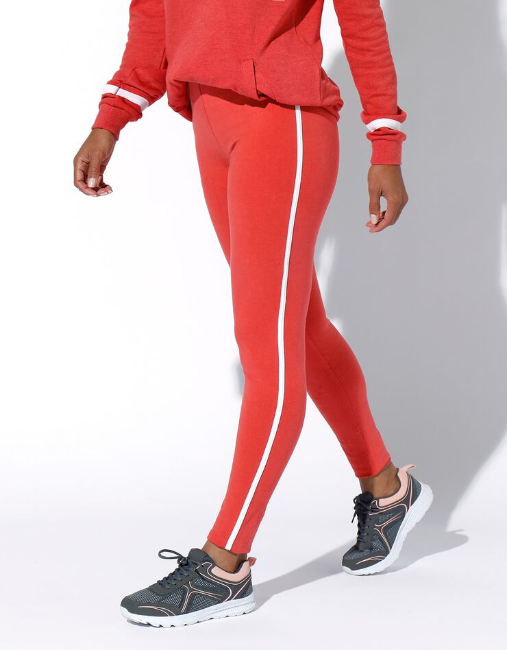 Legging bicolore (corail / blanc) Legging bicolore (corail / blanc)