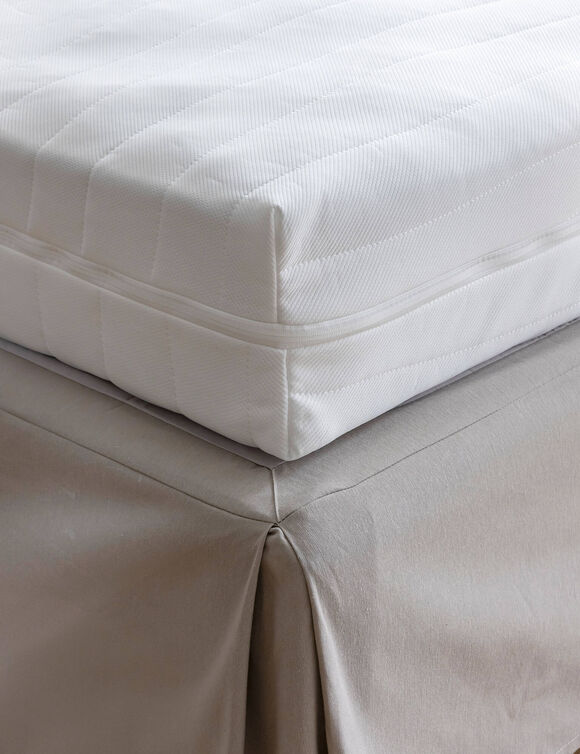 Housse matelass&eacute;e extensible r&eacute;nove-matelas luxe (blanc)