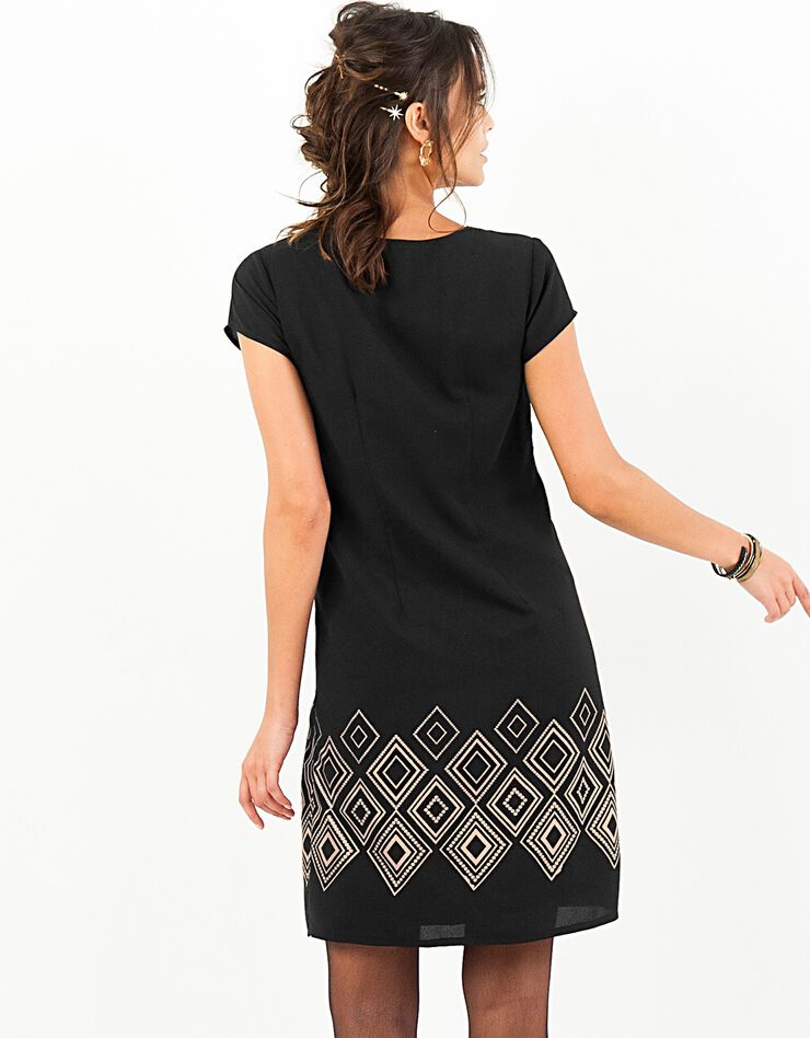 Robe base imprimé cuivré (noir / cuivre) Robe base imprimé cuivré (noir / cuivre)