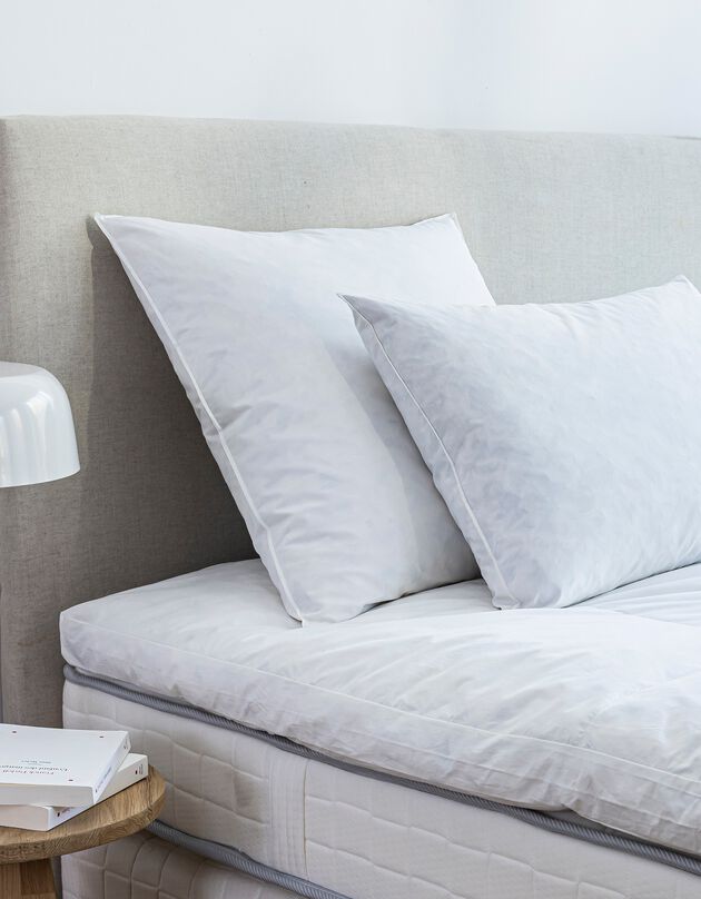Oreiller plumes en lot de 2 (blanc)