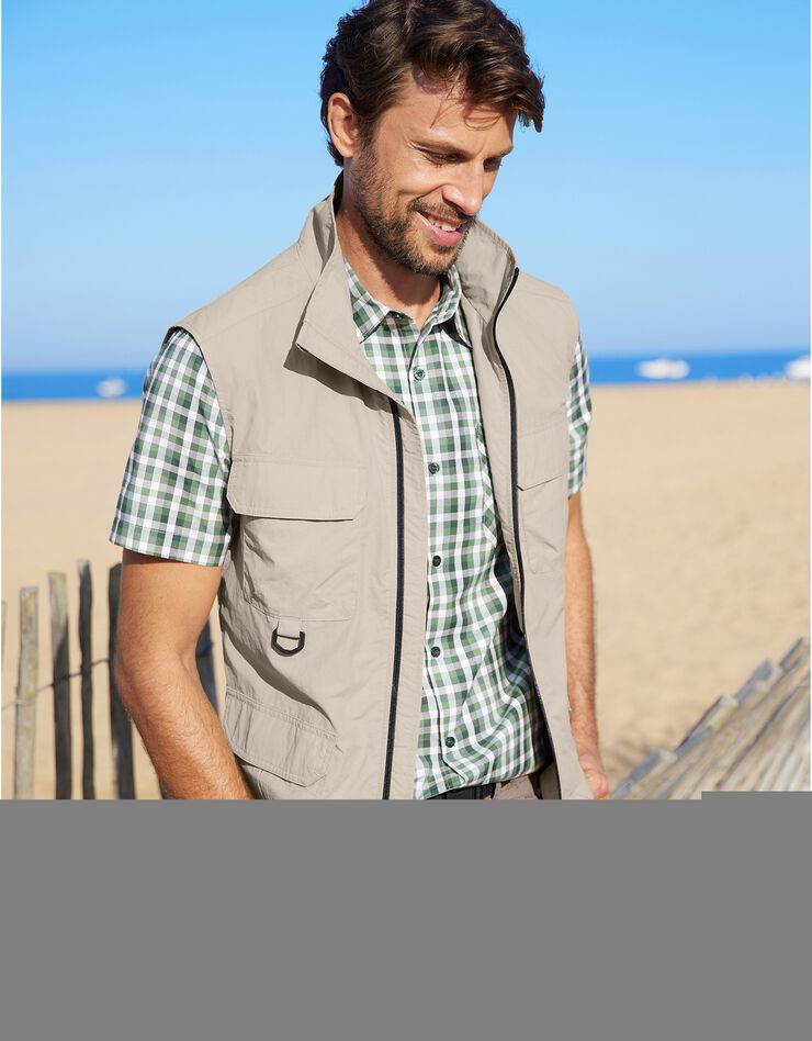 Gilet multipoches sans manches (sable) Gilet multipoches sans manches (sable)