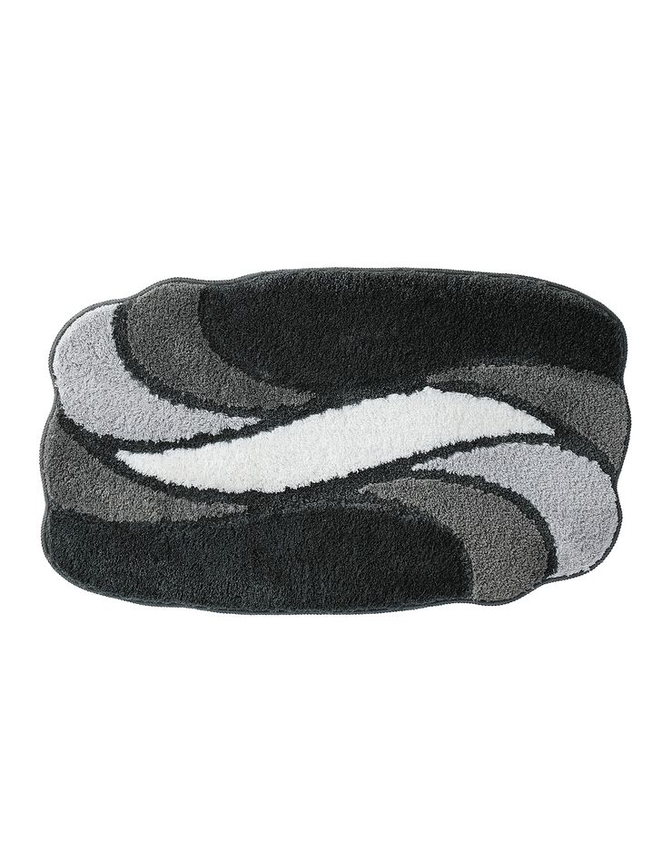 Tapis de bain pétales (gris)