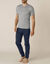 T-shirt sous-vêtement homme col montant manches longues chaleur intense - lot de 2 (gris chiné)