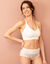 Soutien-gorge forme brassière invisible dos dentelle - sans armatures (ivoire)
