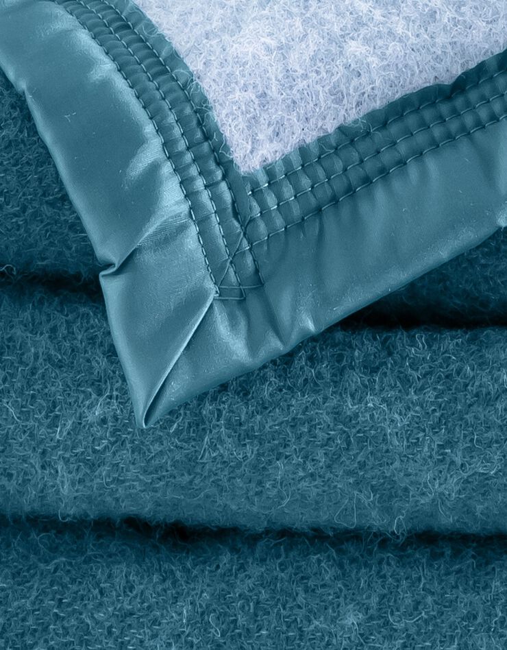 Couverture bicolore laine 500g/m2 (cèdre)