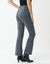 Legging bootcut taille élastiquée, imprimé peau de bête (gris / noir)