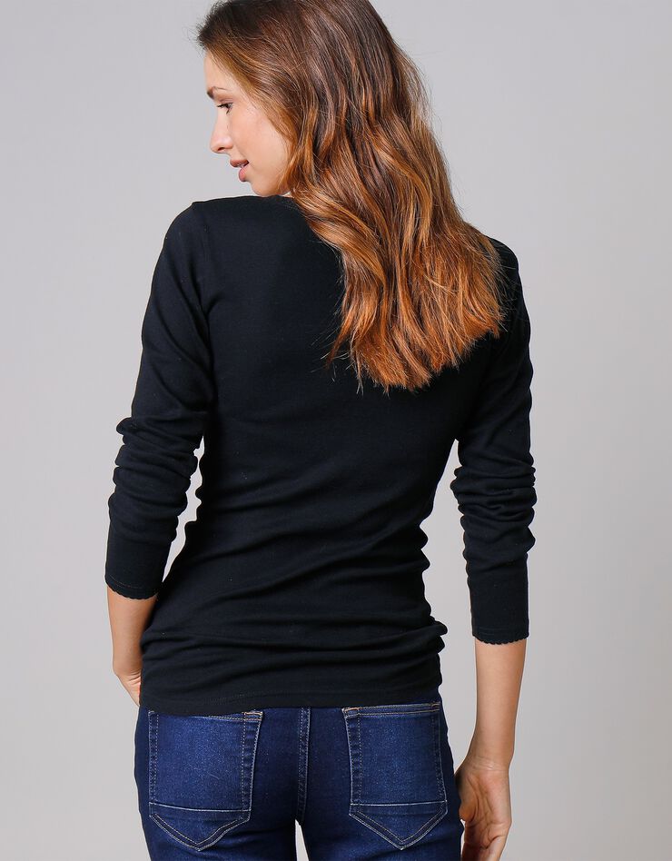 Tee-shirt manches longues - lot de 2 (noir)