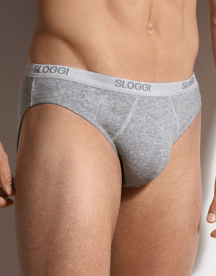 Slip fermé forme mini (gris chiné) Slip fermé forme mini (gris chiné)