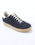 Baskets vintage croûte de cuir colorées (bleu jean)