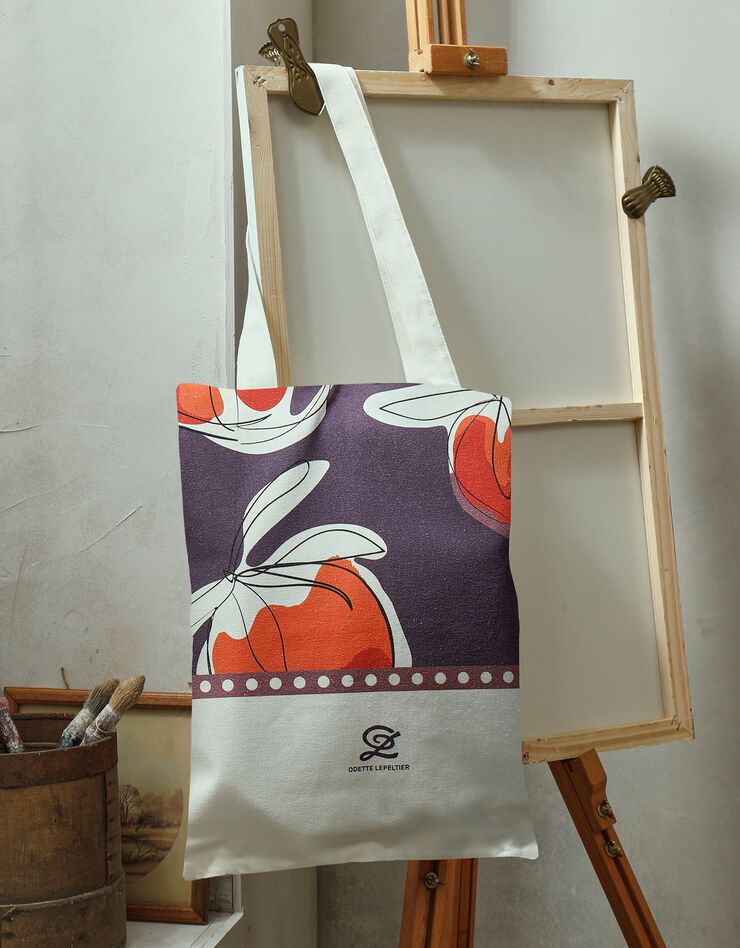 Sac, collection "Odette Lepeltier" (prune / terracotta) Sac, collection "Odette Lepeltier" (prune / terracotta)