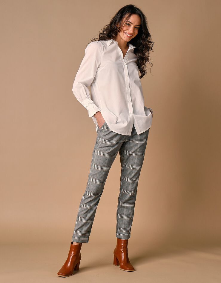 Chemise longue boutonnée (blanc) Chemise longue boutonnée (blanc)