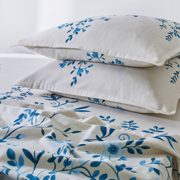 Linge de lit M&eacute;lodie imprim&eacute; - flanelle 150 gr/cm&sup2; (bleu)