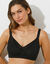 Soutien-gorge coton stretch avec bonnets moulés - sans armatures (noir)