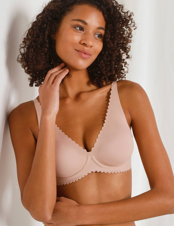 Soutien-gorge microfibre invisible Body Touch - avec armatures flexibles (peau)