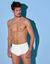 Slip ouvert taille haute - lot de 3 (blanc)