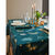 Nappe imprimée feuillage doré (vert / doré)