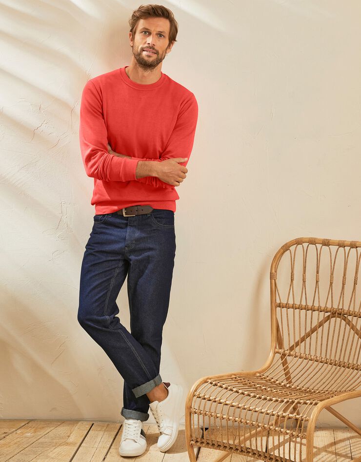 Sweat molleton col rond (orange) Sweat molleton col rond (orange)