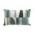 Coussin rectangulaire imprimé géométrique (vert sauge)