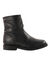 Botillons zippés cuir fourrés laine - jusqu'au 46 (noir)